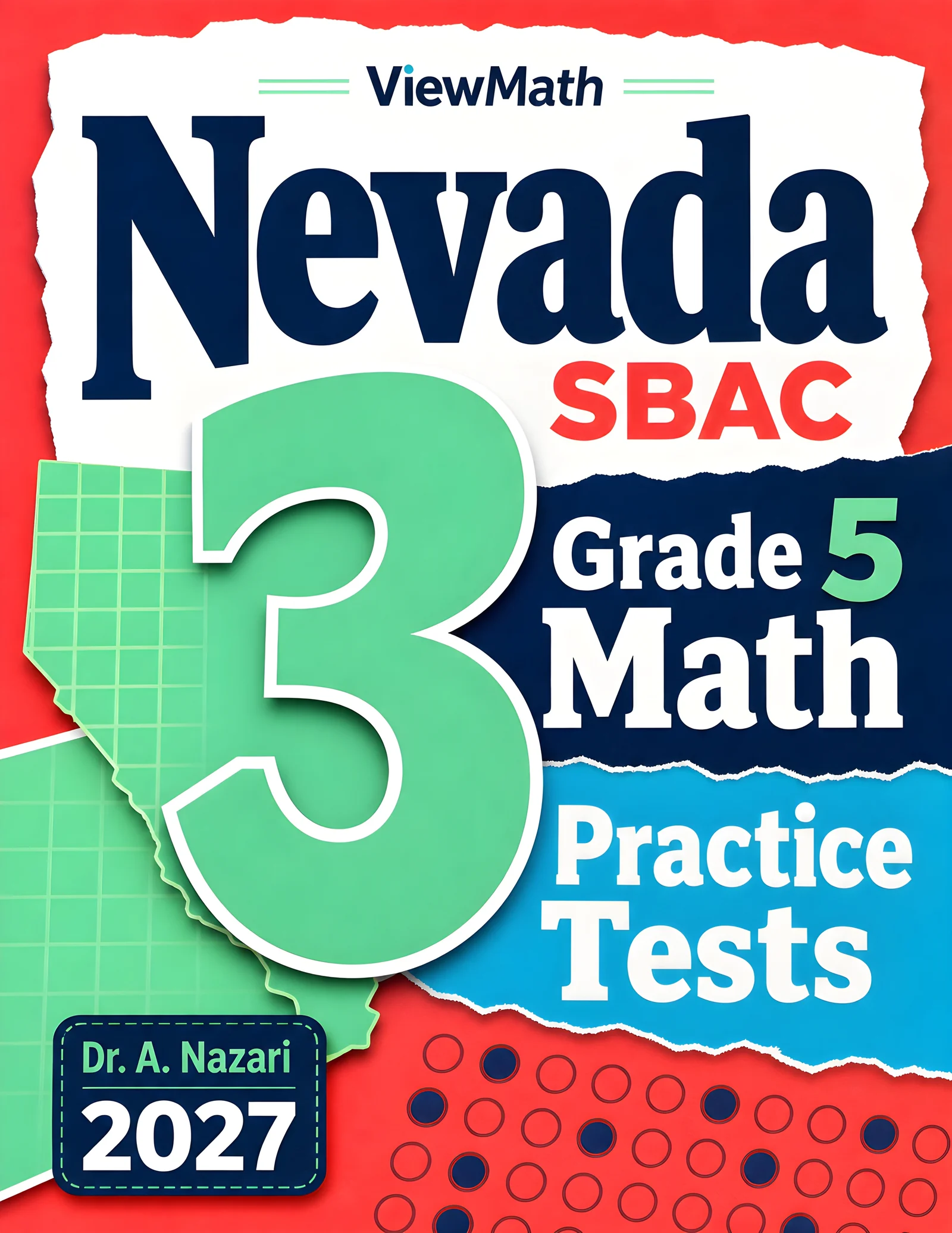 Nevada SBAC Grade 5 Math Practice Tests Bundle: 25 Unique Full-Length Tests