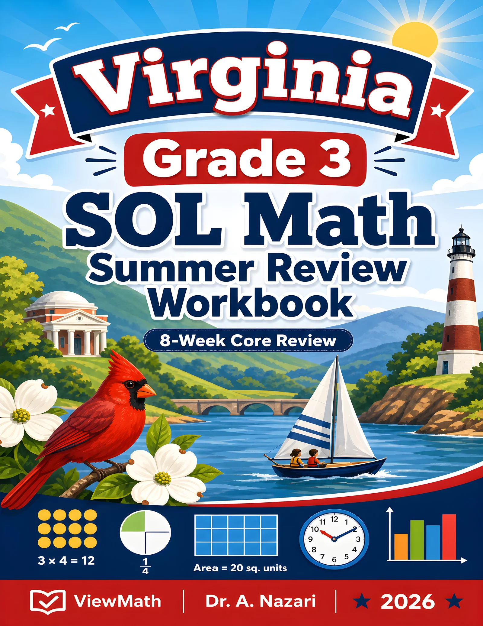 Virginia SOL Grade 3 Math Summer Review Workbook