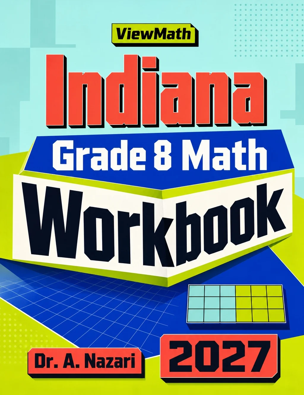 Indiana ILEARN Grade 8 Math Workbook