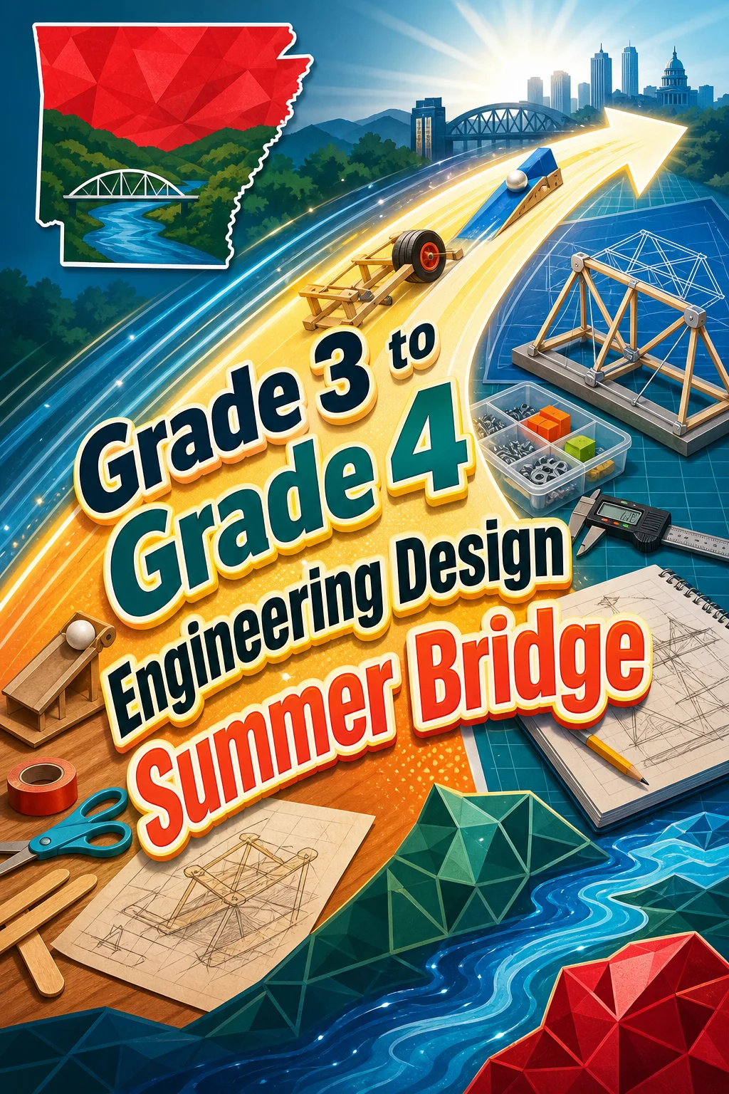 Arkansas Grade 3 to Grade 4 Engineering Design Summer Bridge