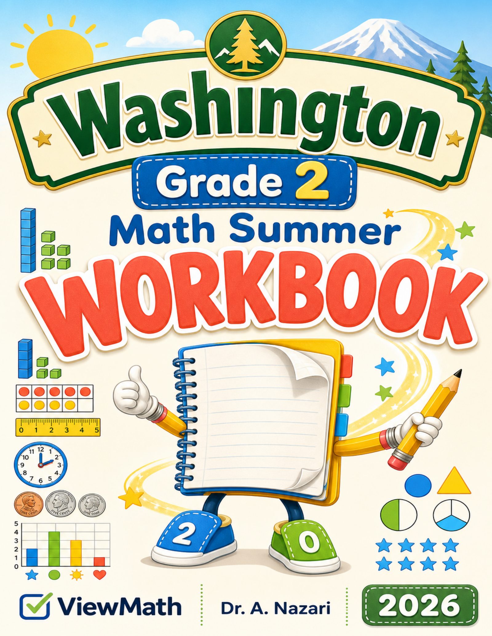 Washington Grade 2 Math Summer Workbook