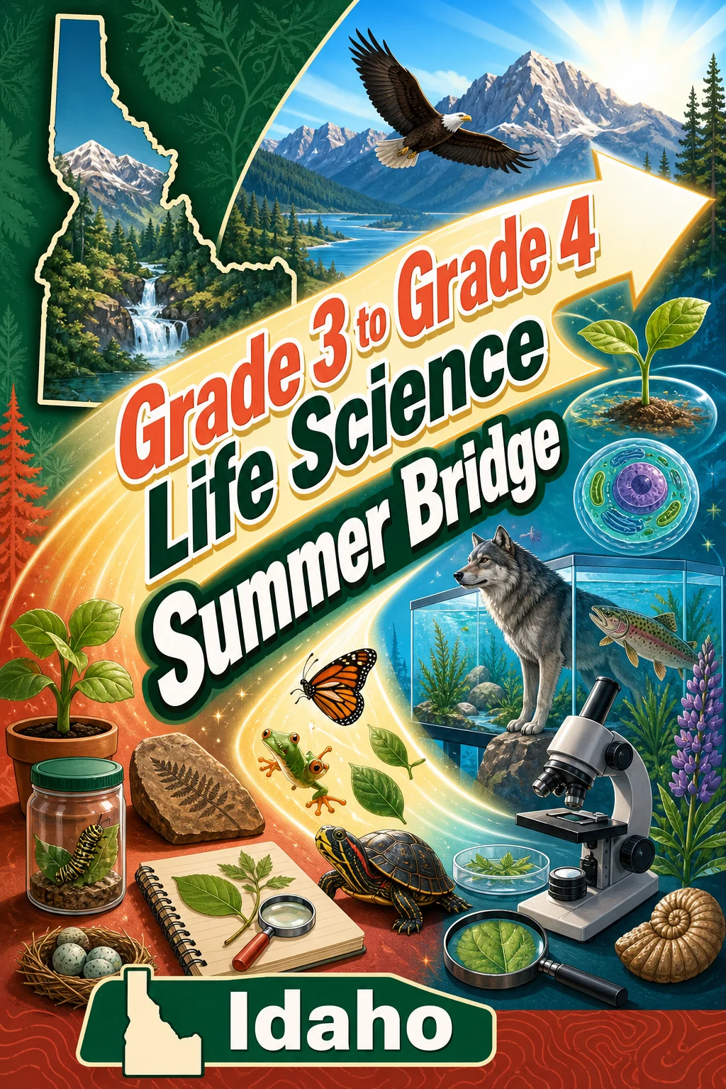 Idaho Grade 3 to Grade 4 Life Science Summer Bridge
