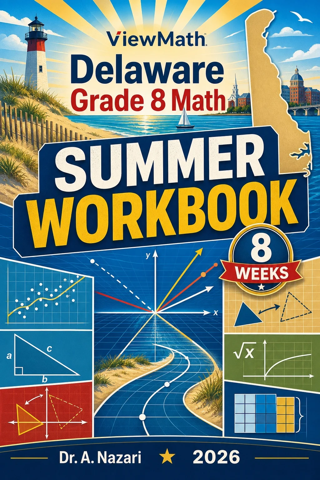 Delaware DeSSA Grade 8 Math Summer Review Workbook