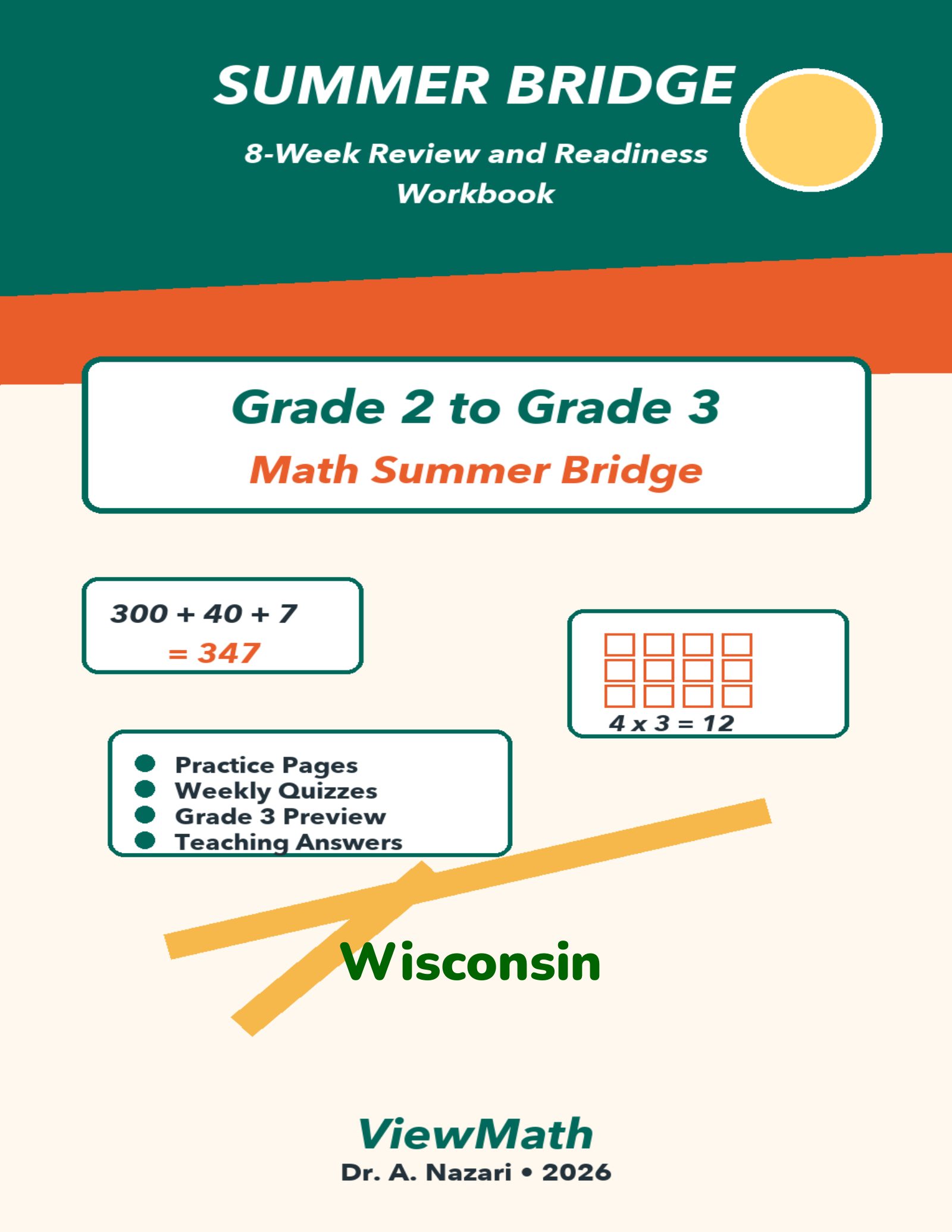 Wisconsin Grade 2 to Grade 3 Math Summer Bridge