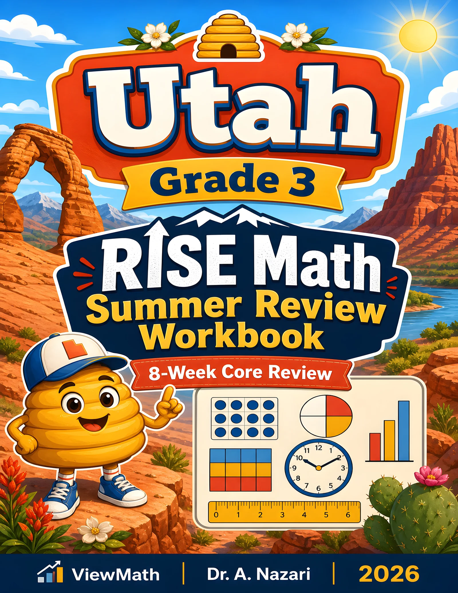 Utah RISE Grade 3 Math Summer Review Workbook