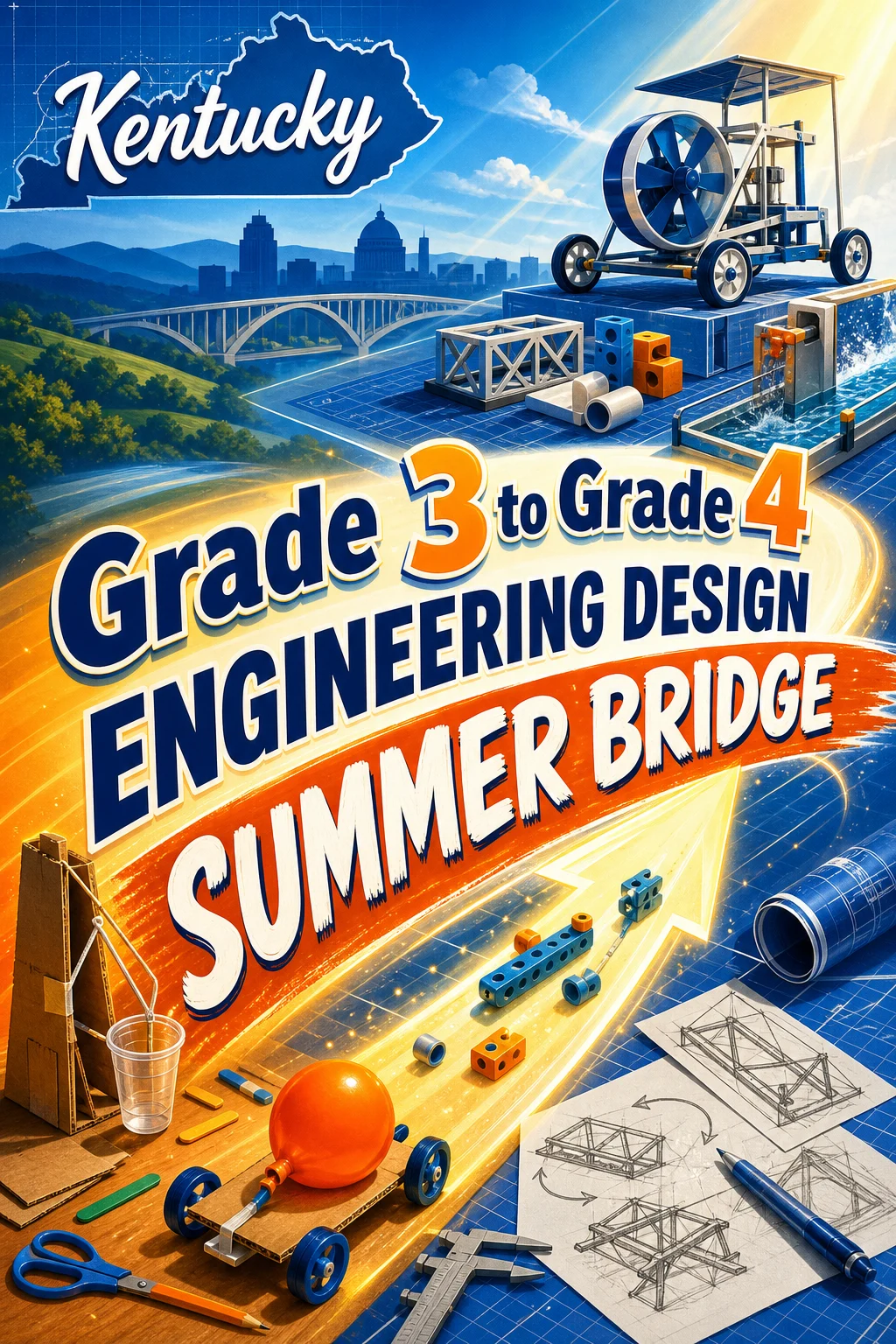 Kentucky Grade 3 to Grade 4 Engineering Design Summer Bridge
