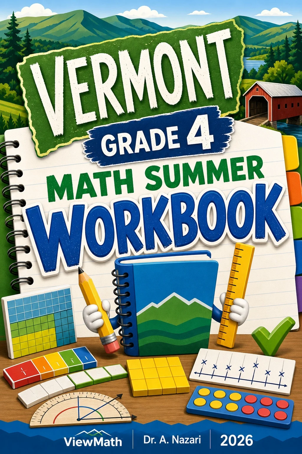 Vermont SBAC Grade 4 Math Summer Review Workbook