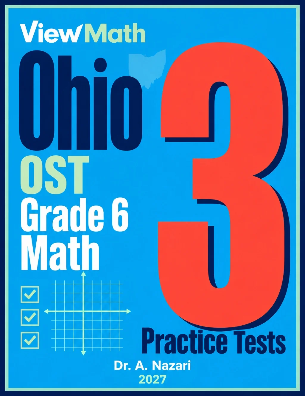 Ohio OST Grade 6 Math Practice Tests Bundle: 25 Unique Full-Length Tests