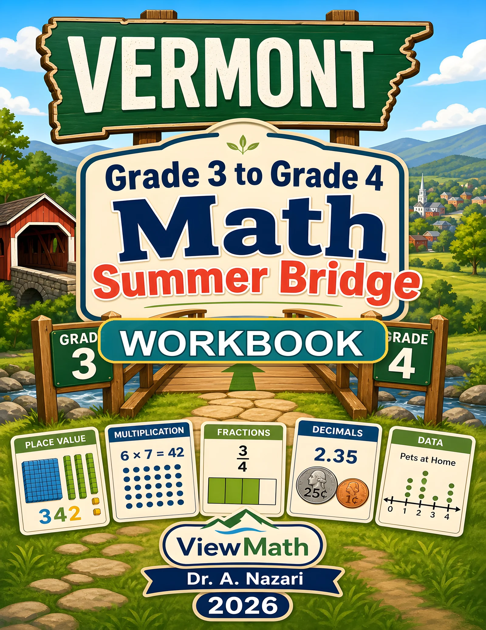 Vermont SBAC Grade 3 Math Summer Bridge Workbook