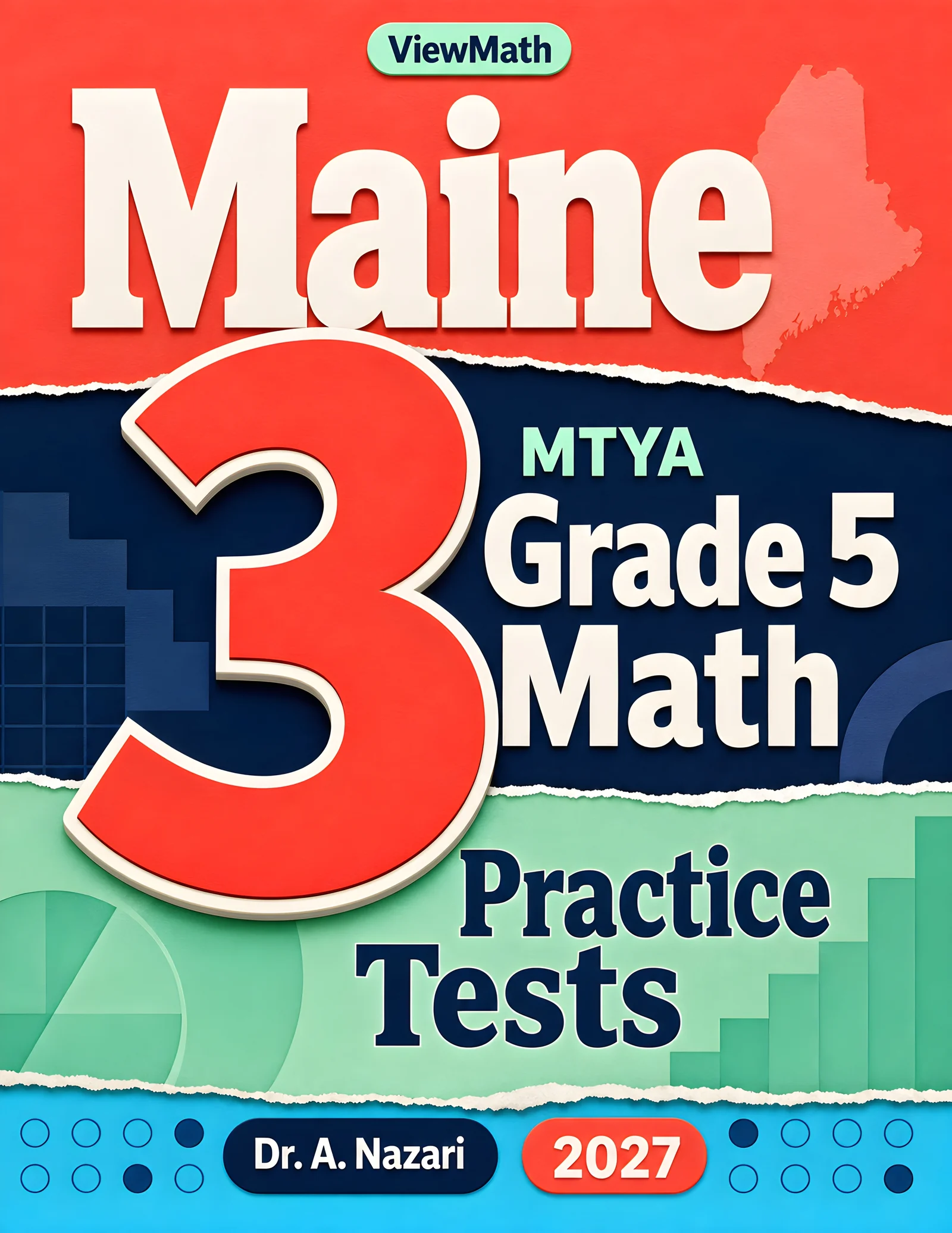 Maine MTYA Grade 5 Math Practice Tests Bundle: 25 Unique Full-Length Tests