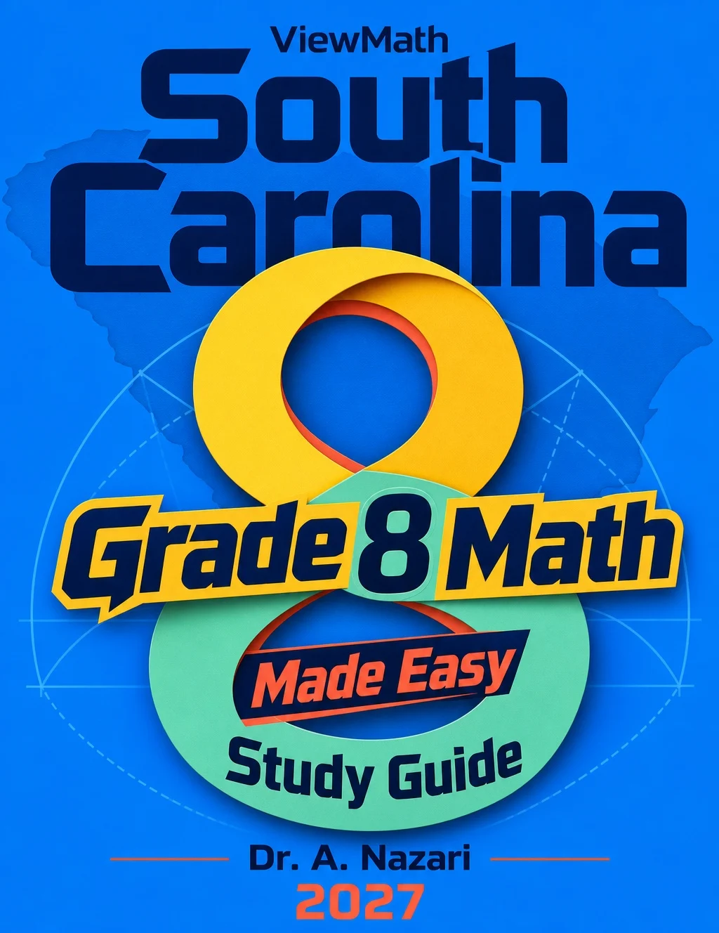 South Carolina SC READY Grade 8 Math Learn & Test Bundle: 7 Books & 25 Tests
