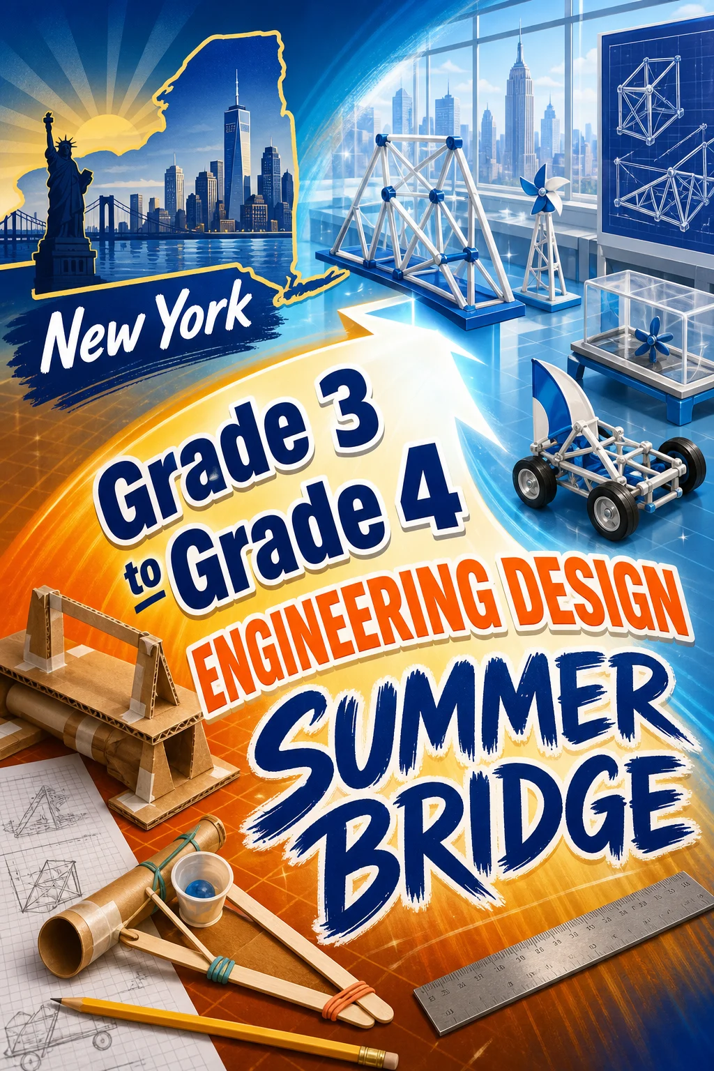 New York Grade 3 to Grade 4 Engineering Design Summer Bridge