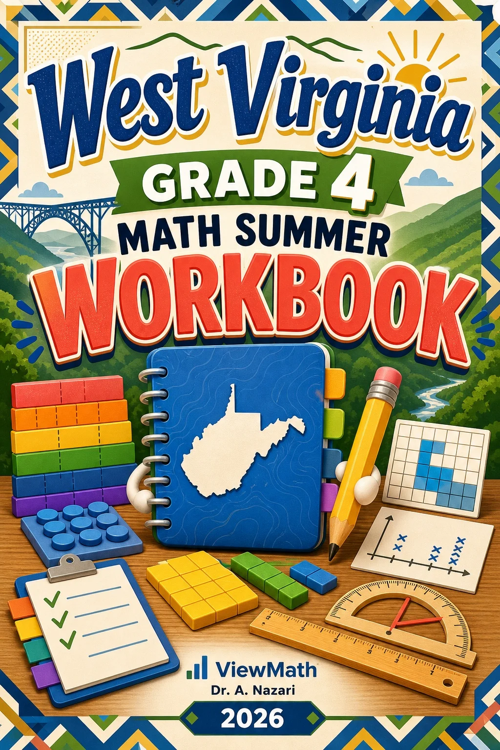 West Virginia WVGSA Grade 4 Math Summer Review Workbook