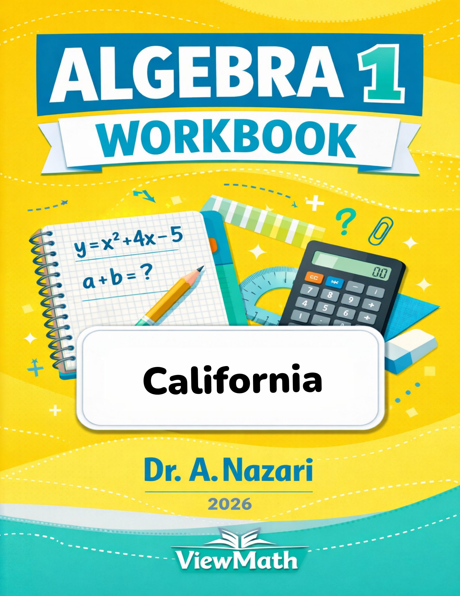 California CAASPP Algebra 1 Math Workbook