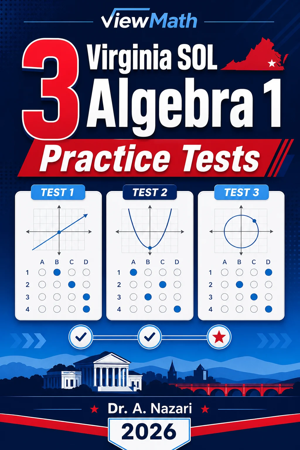 3 Virginia SOL Algebra 1 Math Practice Tests