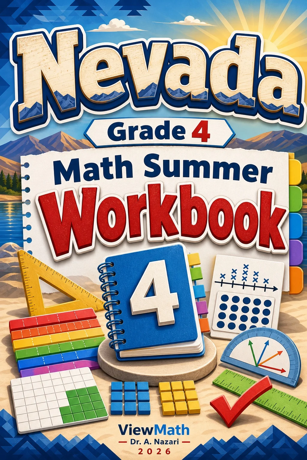 Nevada SBAC Grade 4 Math Summer Review Workbook