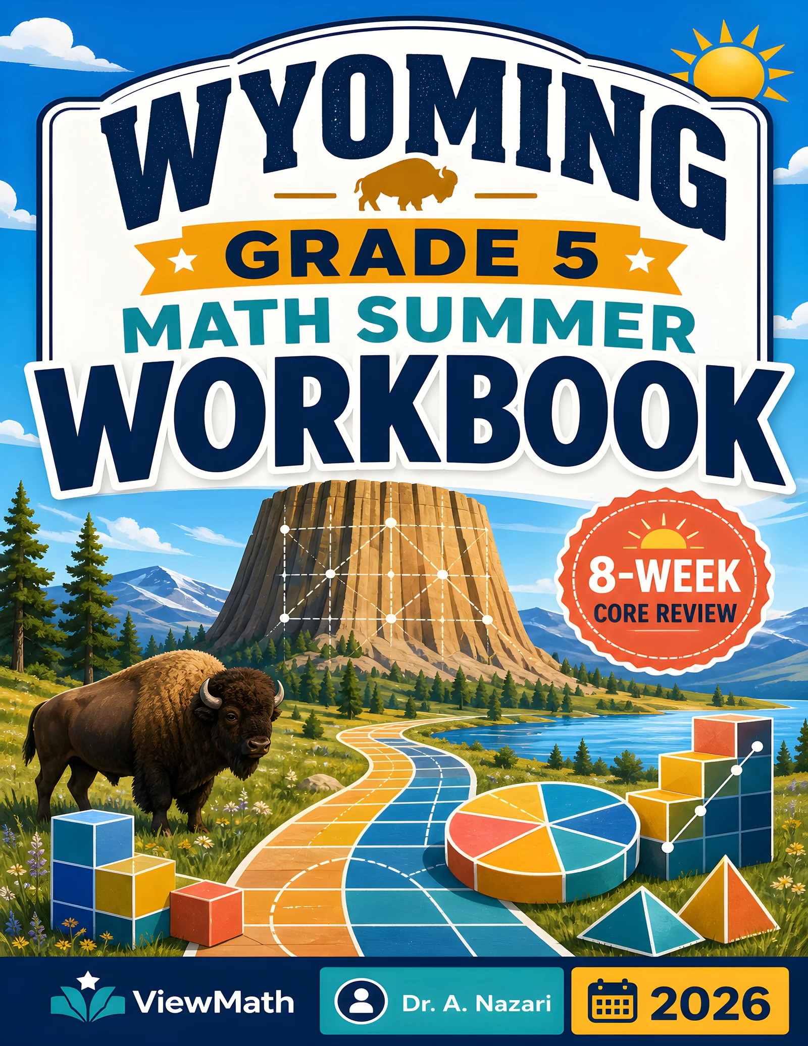Wyoming WY-TOPP Grade 5 Math Summer Review Workbook