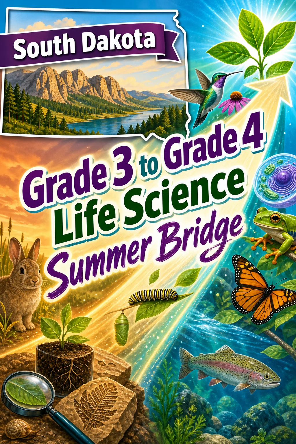 South Dakota Grade 3 to Grade 4 Life Science Summer Bridge