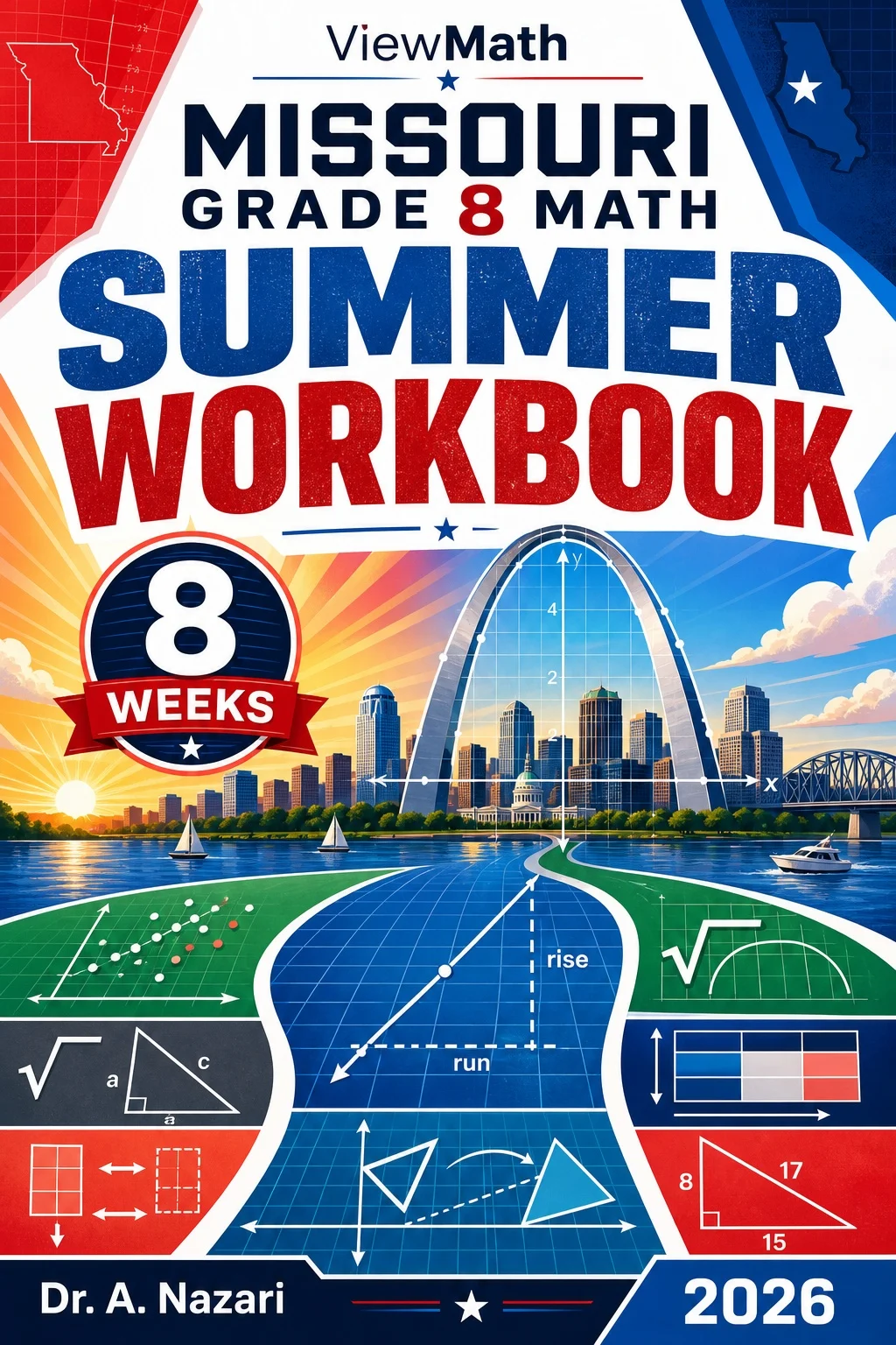 Missouri MAP Grade 8 Math Summer Review Workbook