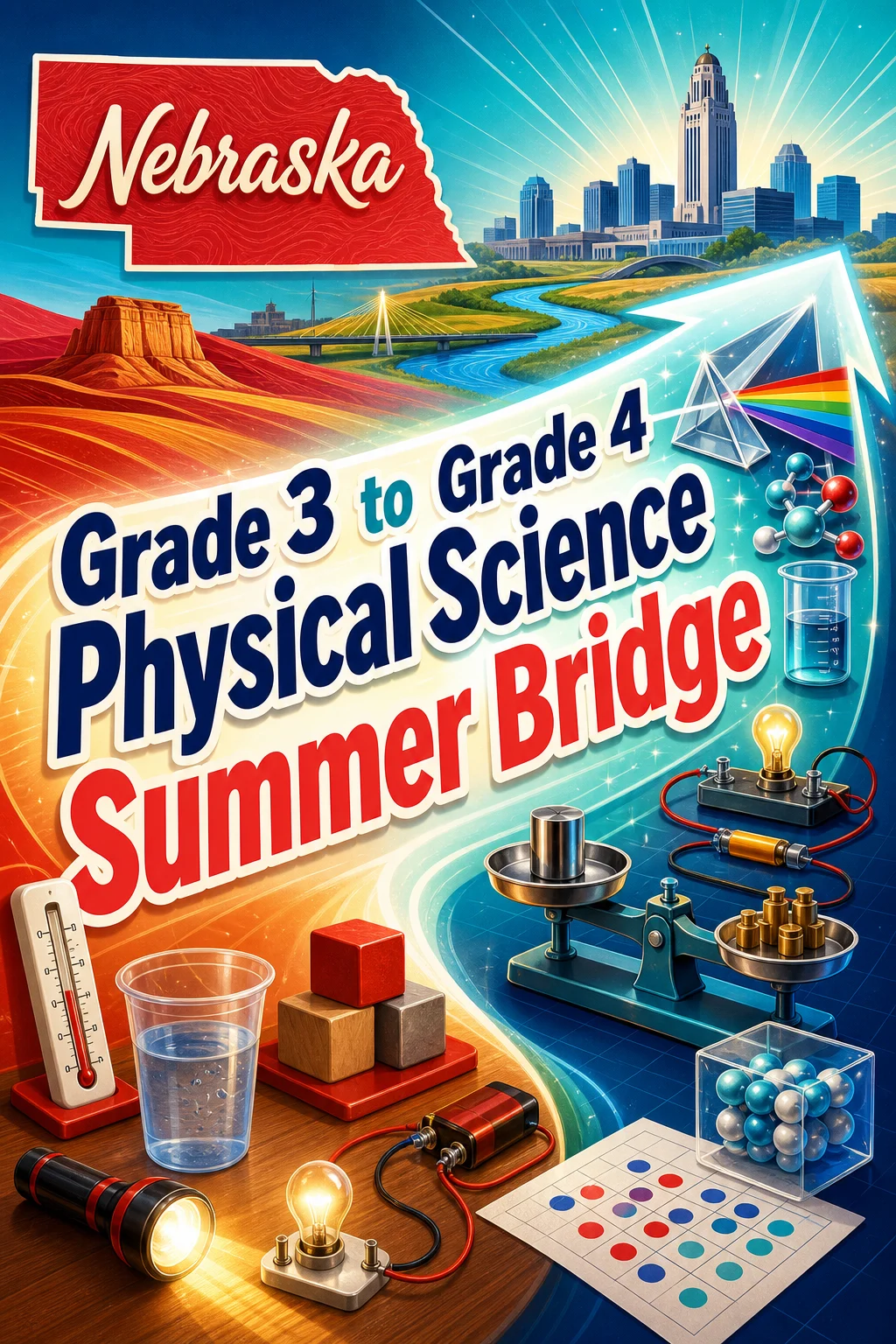 Nebraska Grade 3 to Grade 4 Physical Science Summer Bridge