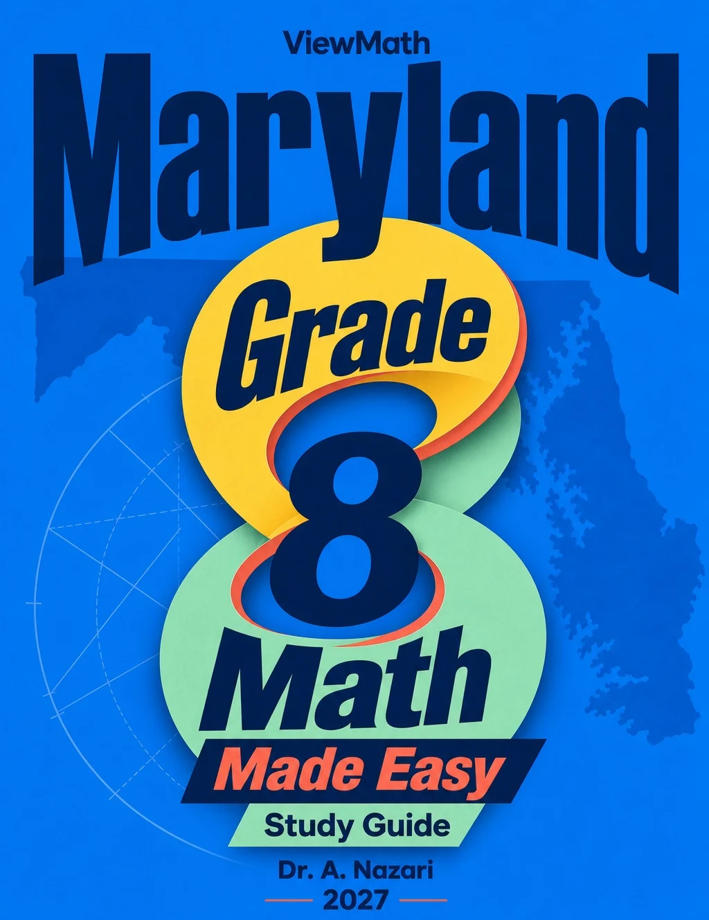 Maryland MCAP Grade 8 Math Learn & Test Bundle: 3 Guides, Workbook & 25 Tests