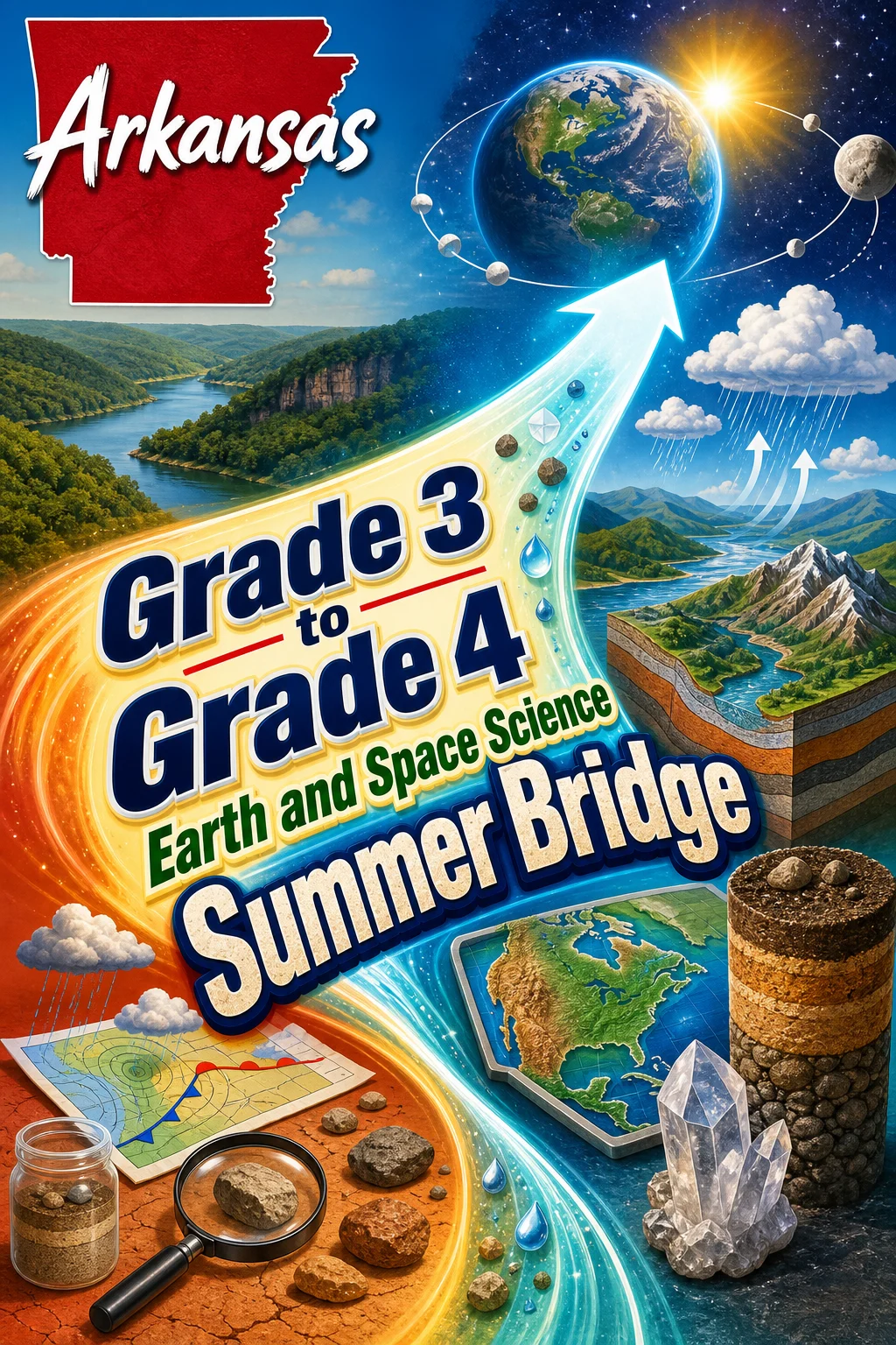 Arkansas Grade 3 to Grade 4 Earth and Space Science Summer Bridge