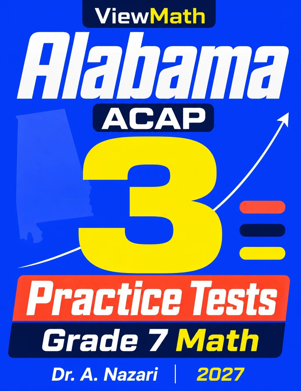 Alabama Grade 7 Math Practice Tests Bundle: 25 Unique Full-Length Tests