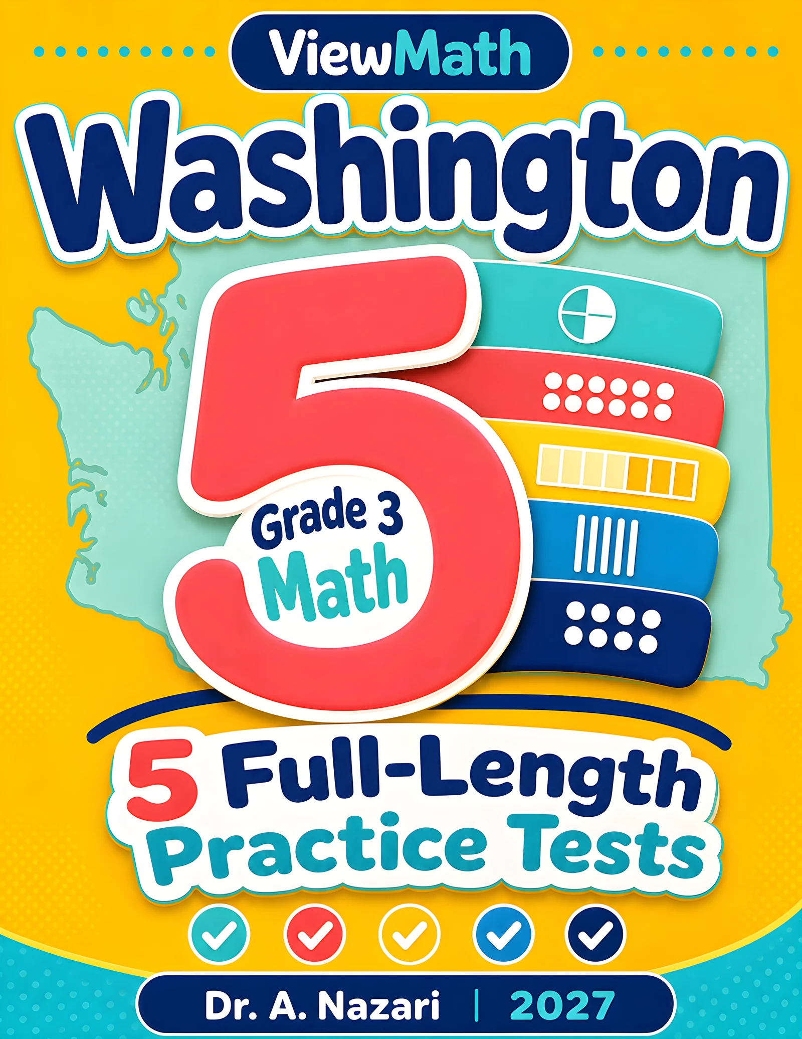 5 Full-Length Washington SBA Grade 3 Math Practice Tests