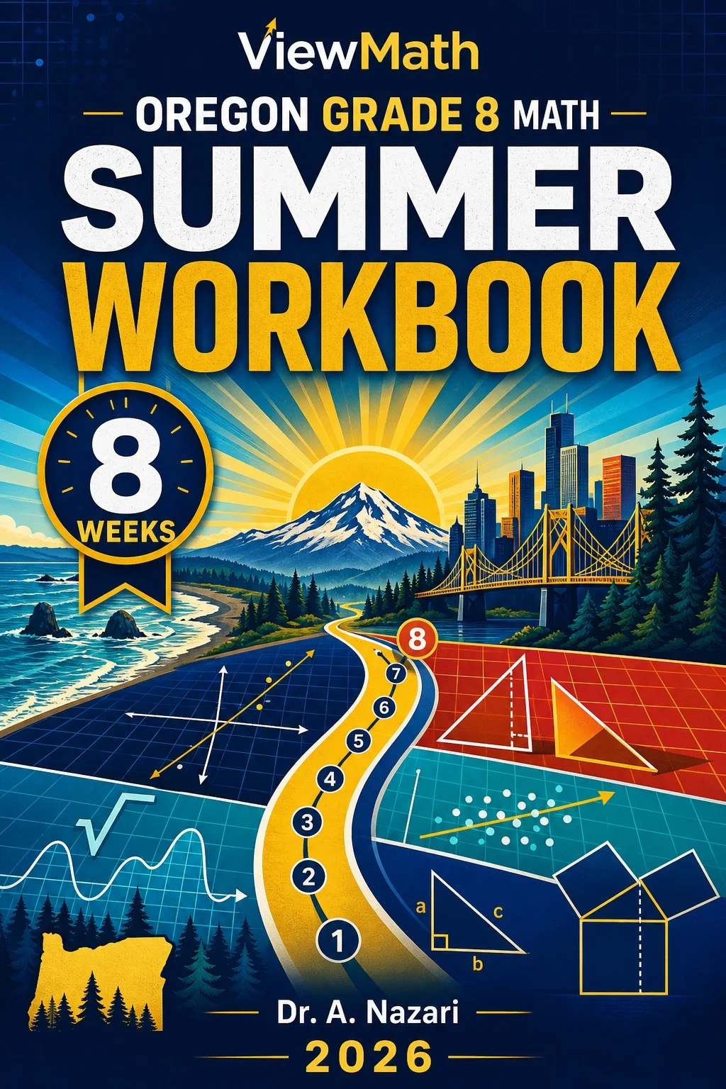 Oregon OSAS Grade 8 Math Summer Review Workbook