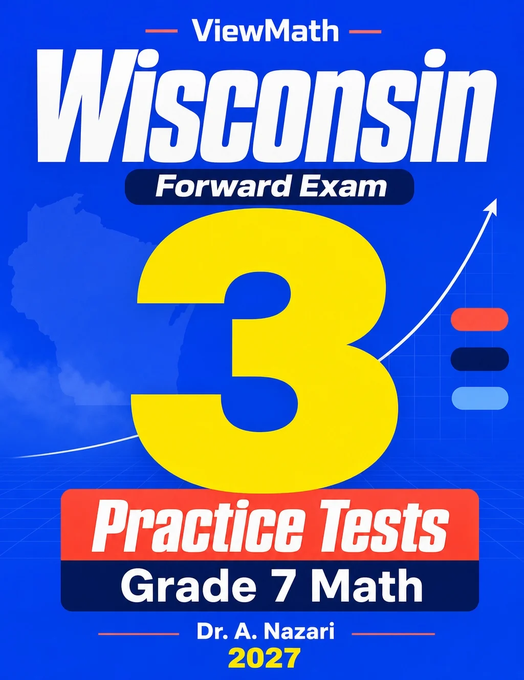 Wisconsin Grade 7 Math Practice Tests Bundle: 25 Unique Full-Length Tests
