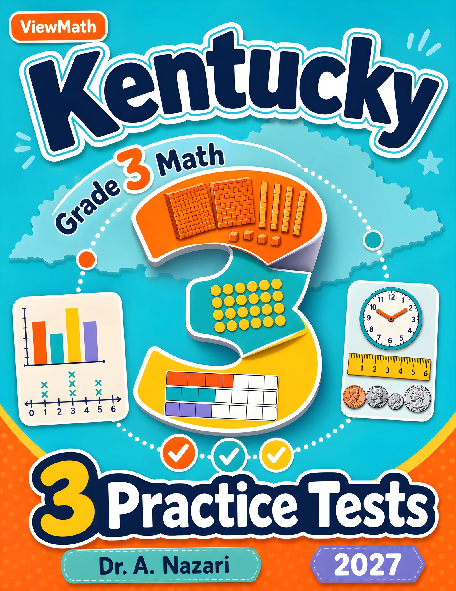 Kentucky KSA Grade 4 Math Practice Tests Bundle: 25 Unique Full-Length Tests