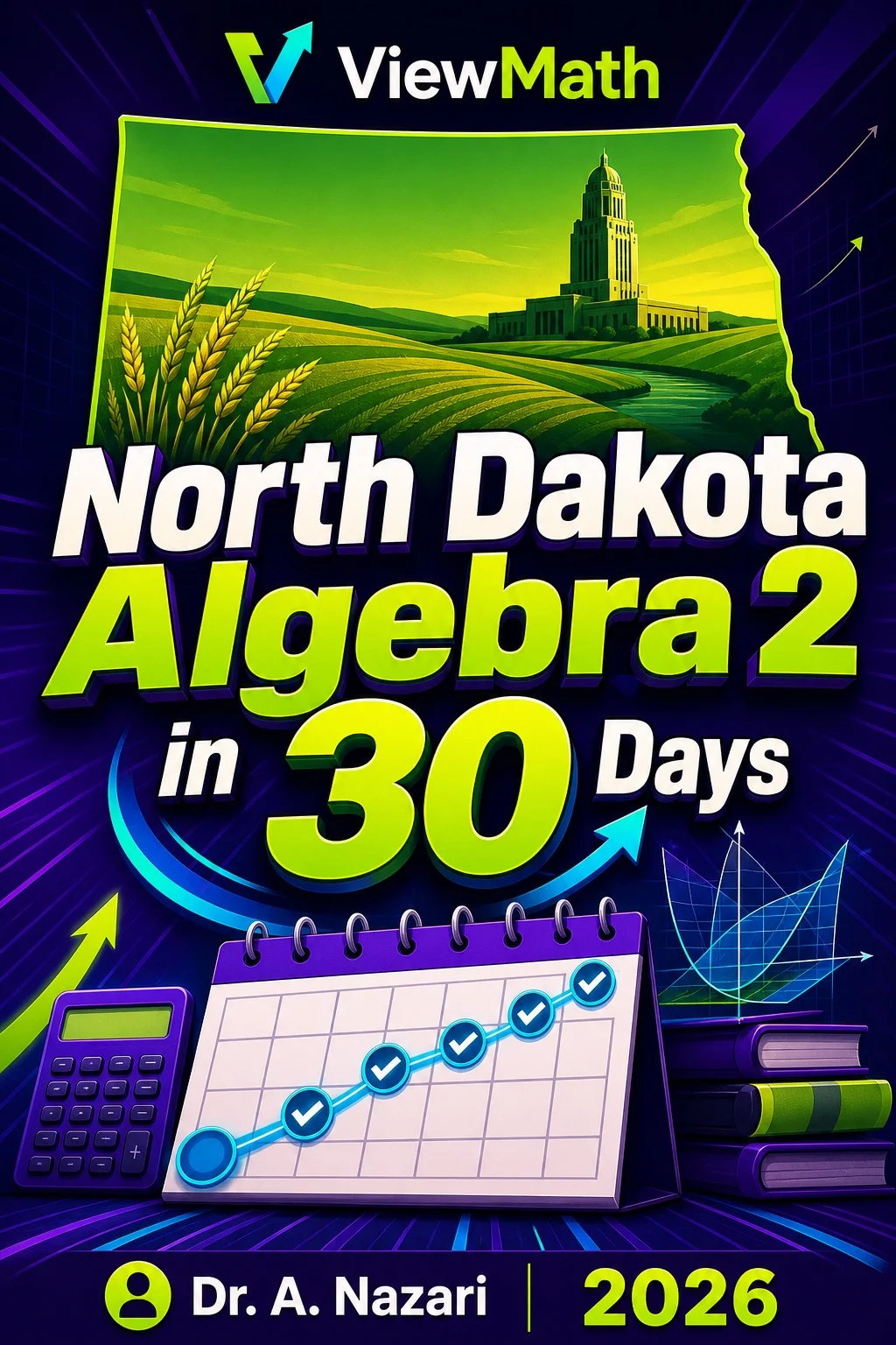 North Dakota Algebra 2 in 30 Days