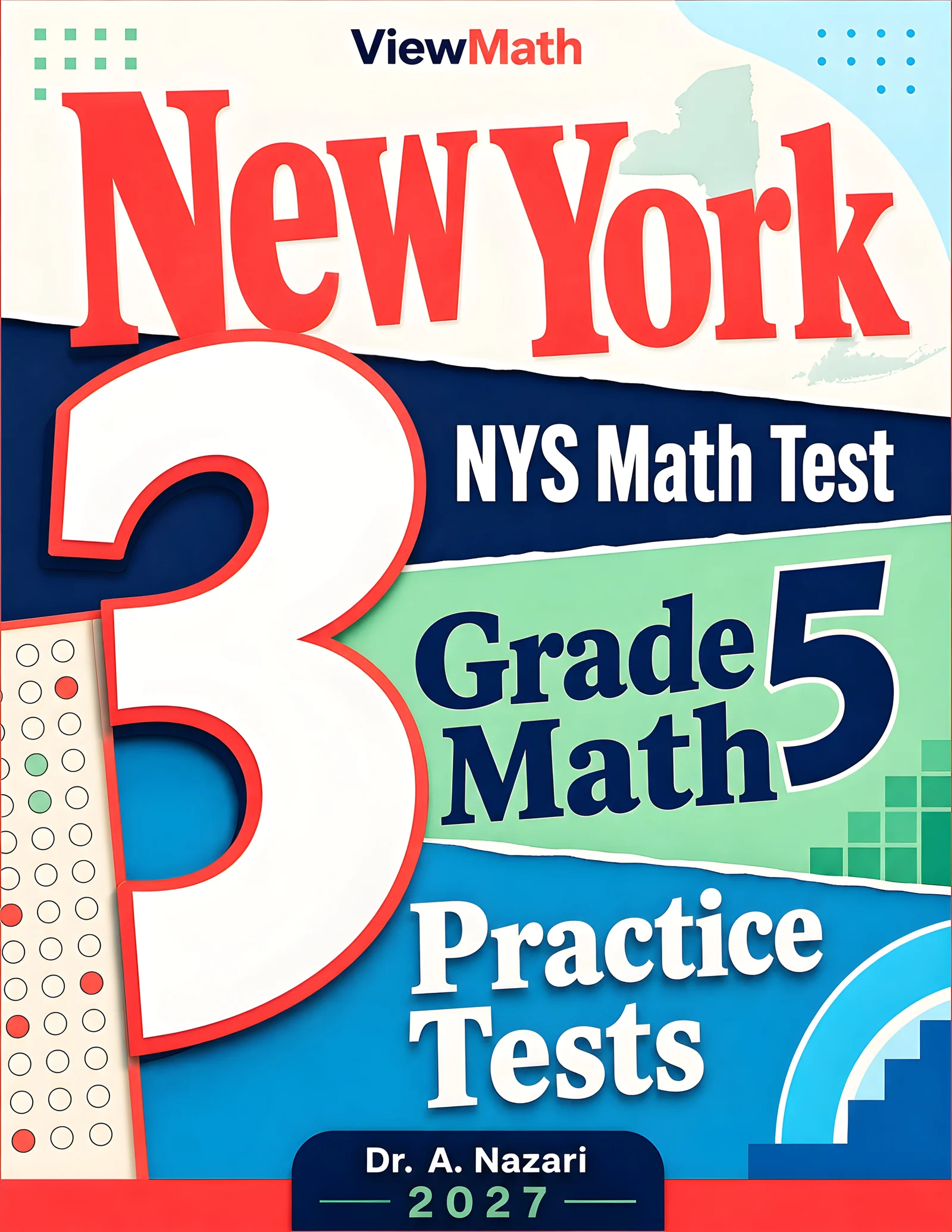 New York NYS Math Test Grade 5 Math Practice Tests Bundle: 25 Full-Length Tests
