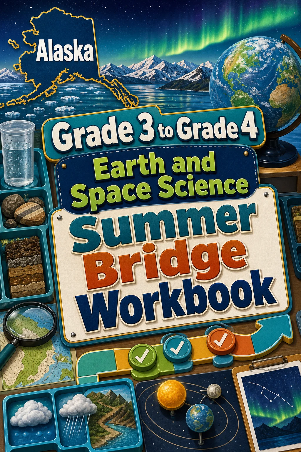 Alaska Grade 3 to Grade 4 Earth and Space Science Summer Bridge Workbook