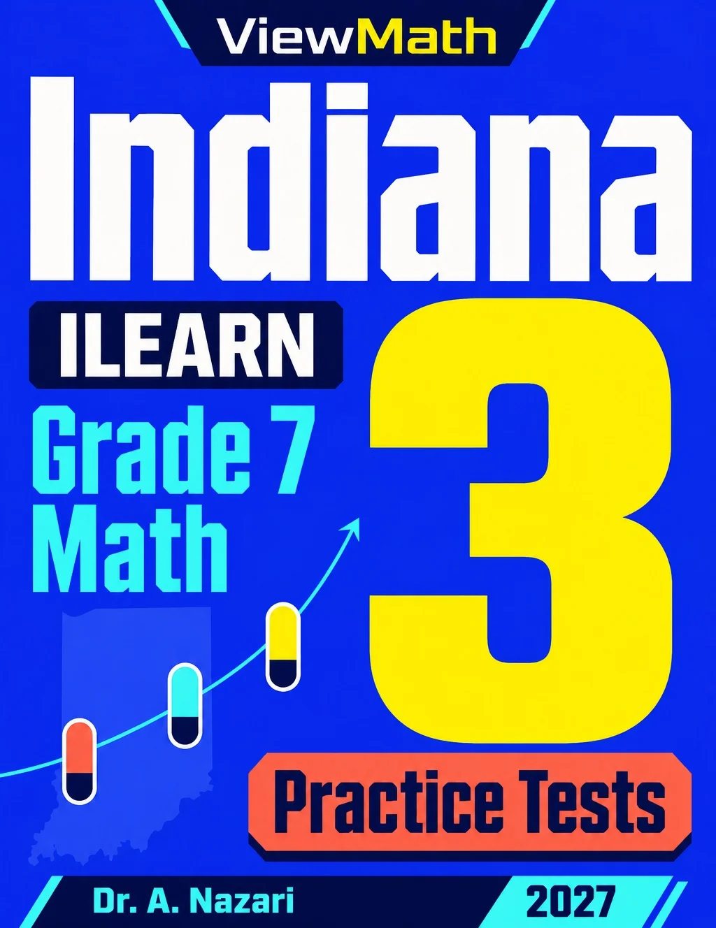 Indiana Grade 7 Math Practice Tests Bundle: 25 Unique Full-Length Tests