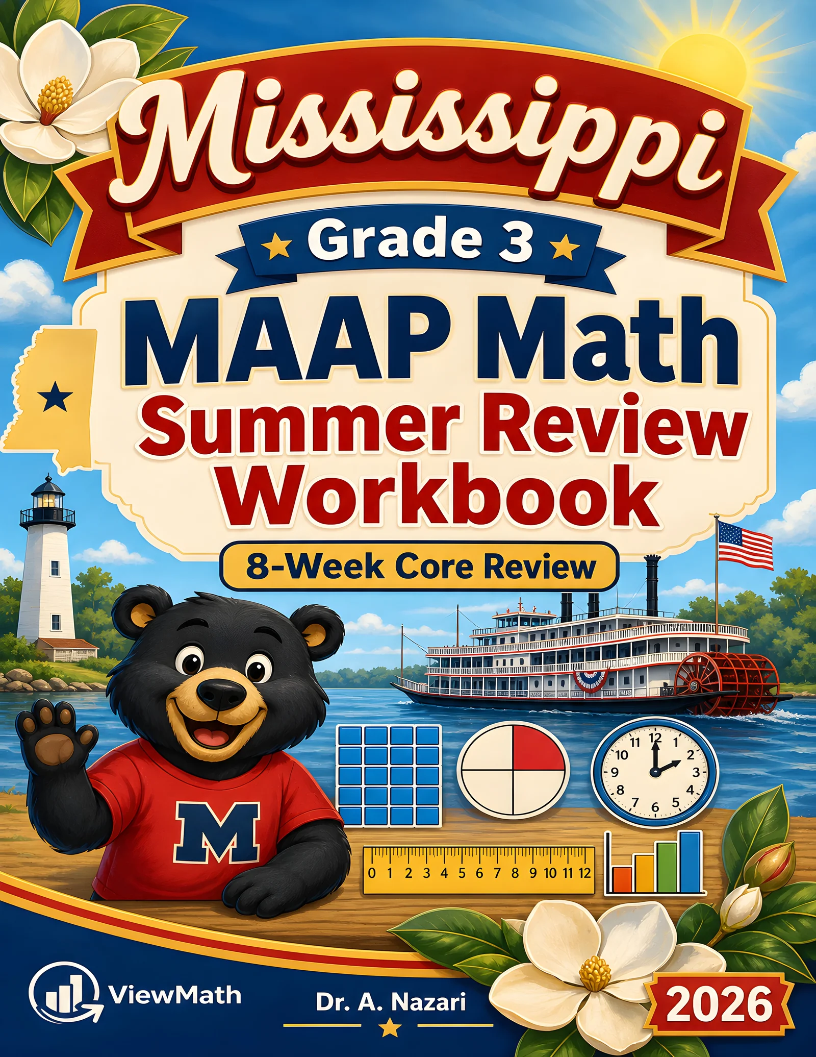 Mississippi MAAP Grade 3 Math Summer Review Workbook