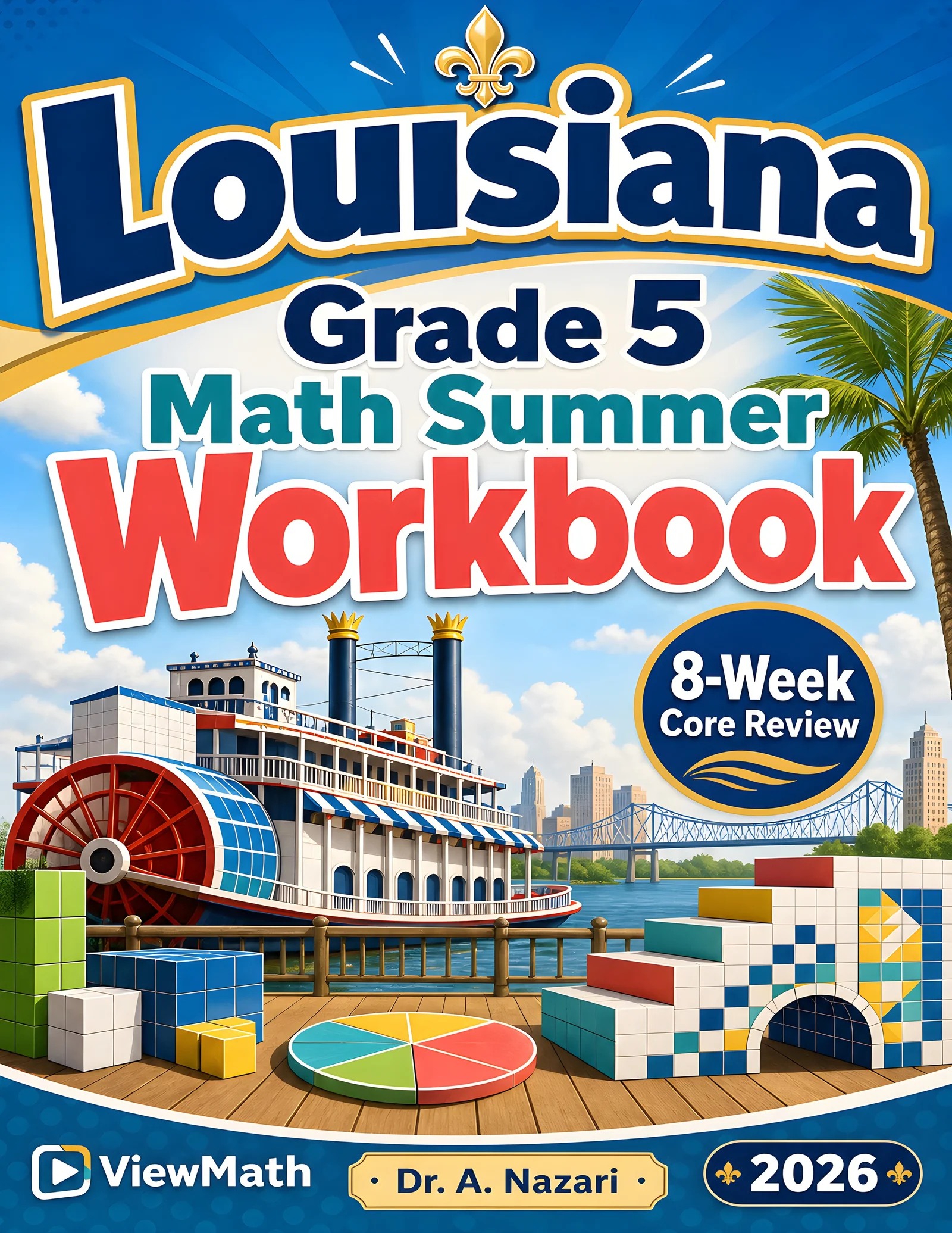 Louisiana LEAP 2025 Grade 5 Math Summer Review Workbook