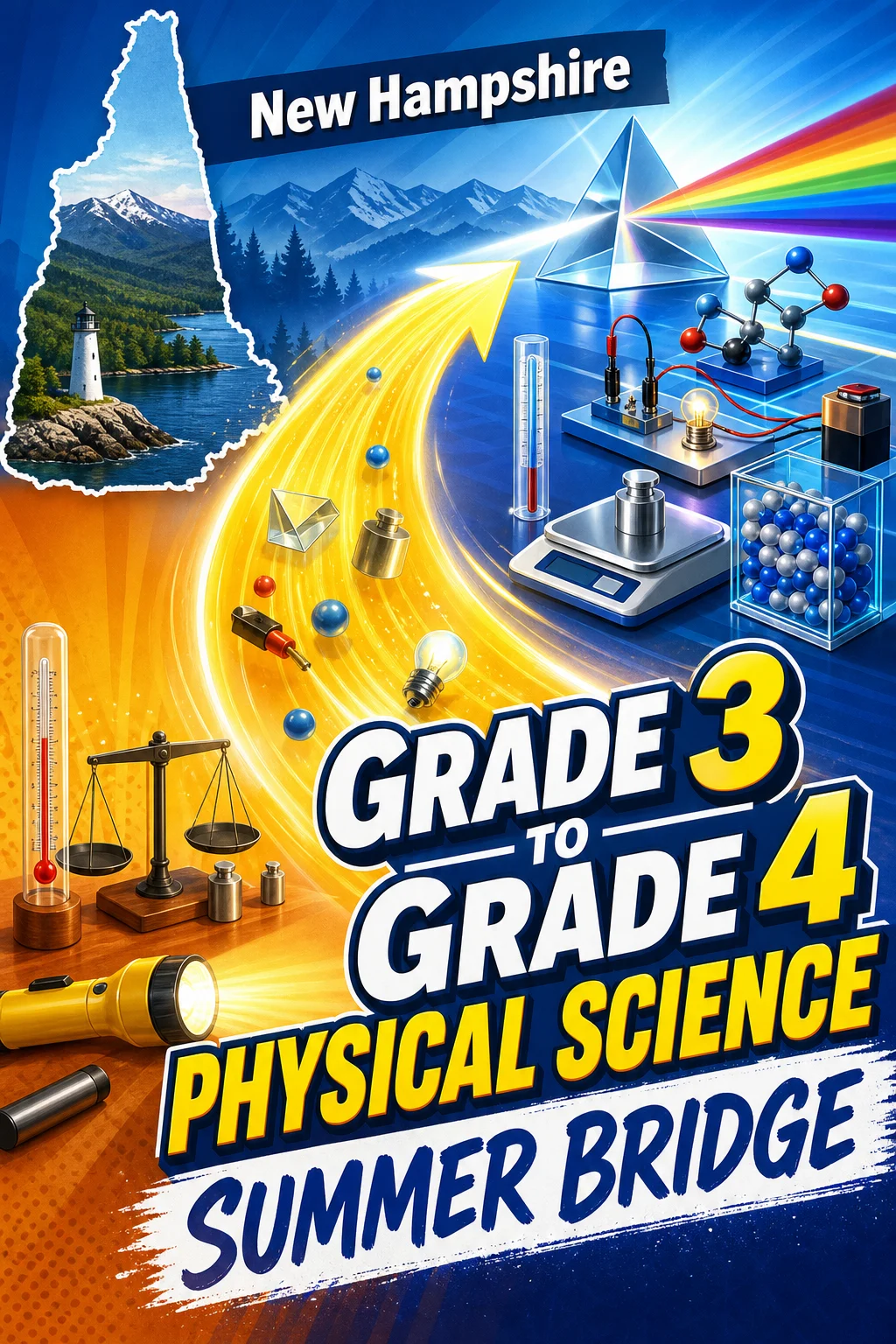 New Hampshire Grade 3 to Grade 4 Physical Science Summer Bridge