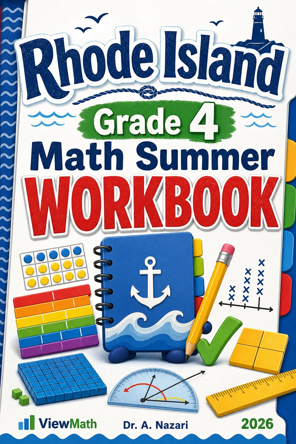 Rhode Island RICAS Grade 4 Math Summer Review Workbook