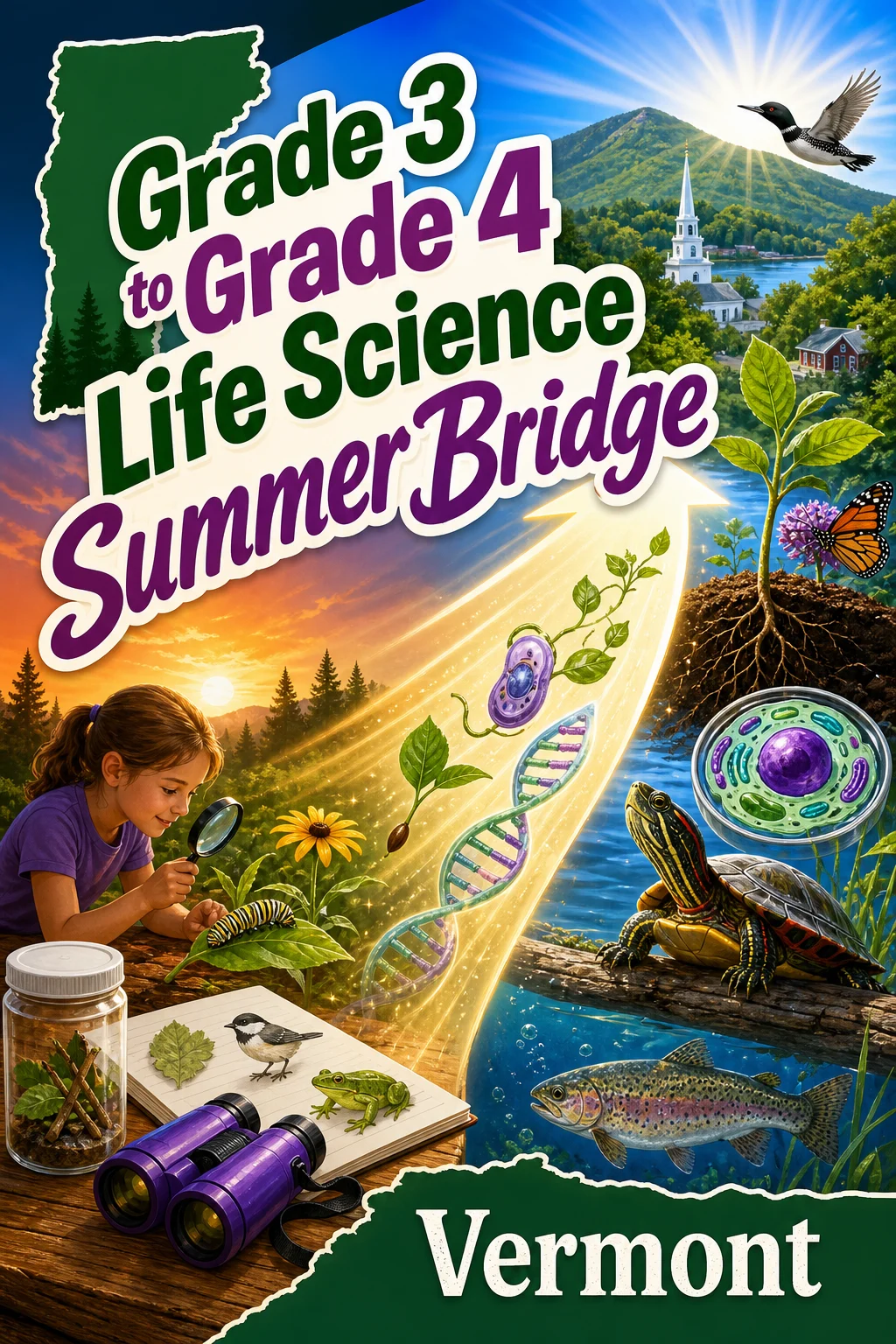 Vermont Grade 3 to Grade 4 Life Science Summer Bridge