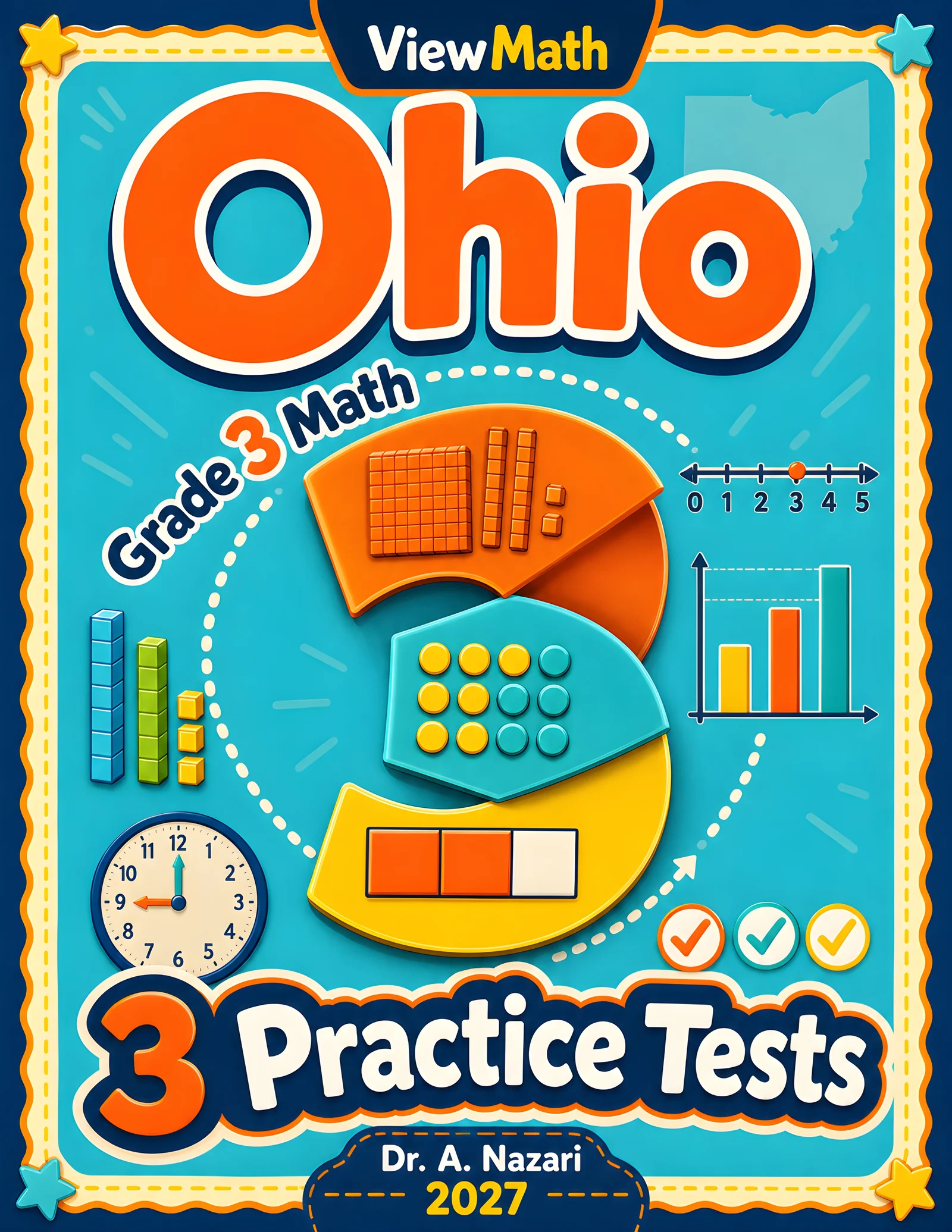 Ohio OST Grade 4 Math Practice Tests Bundle: 25 Unique Full-Length Tests