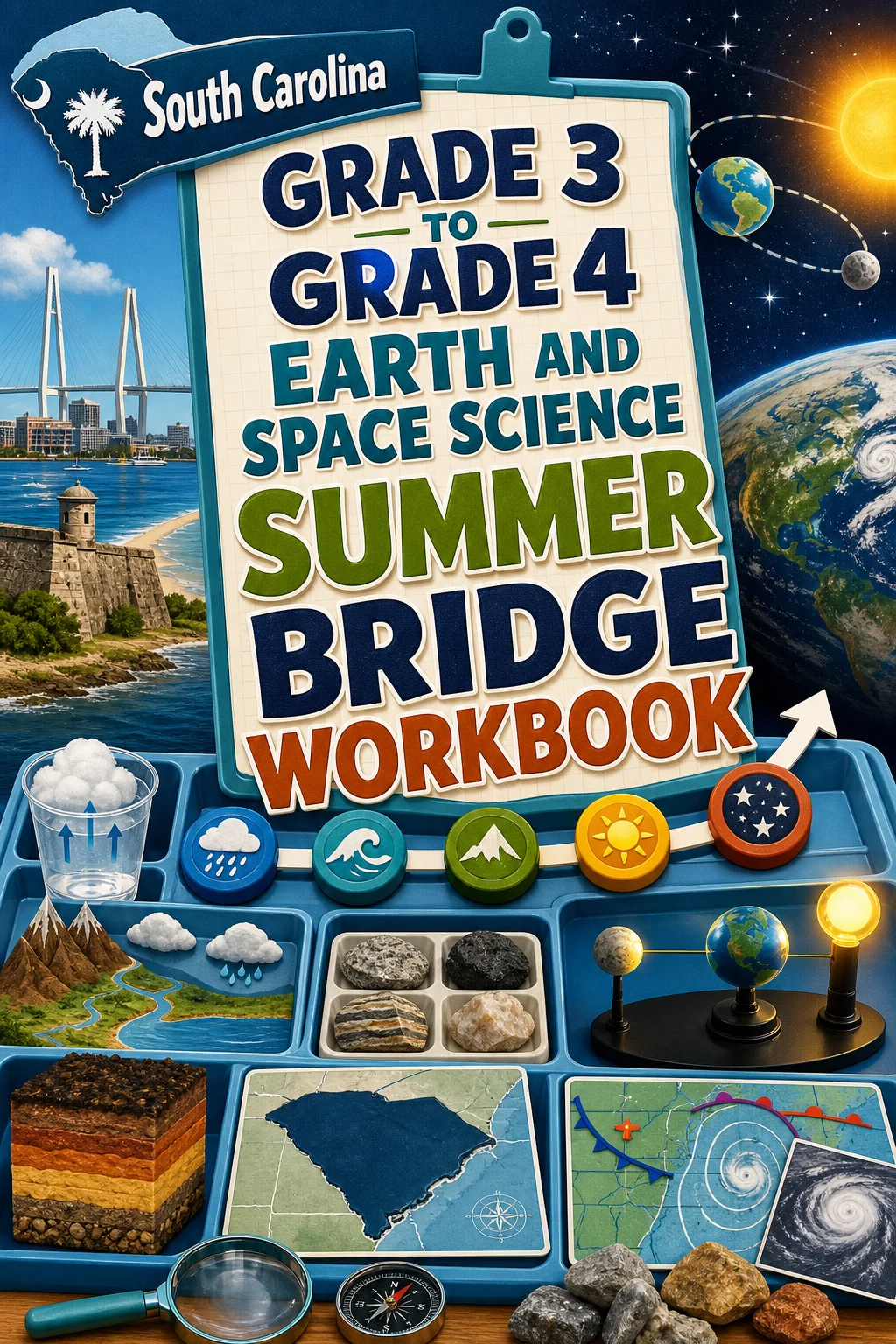 South Carolina Grade 3 to Grade 4 Earth and Space Science Summer Bridge Workbook