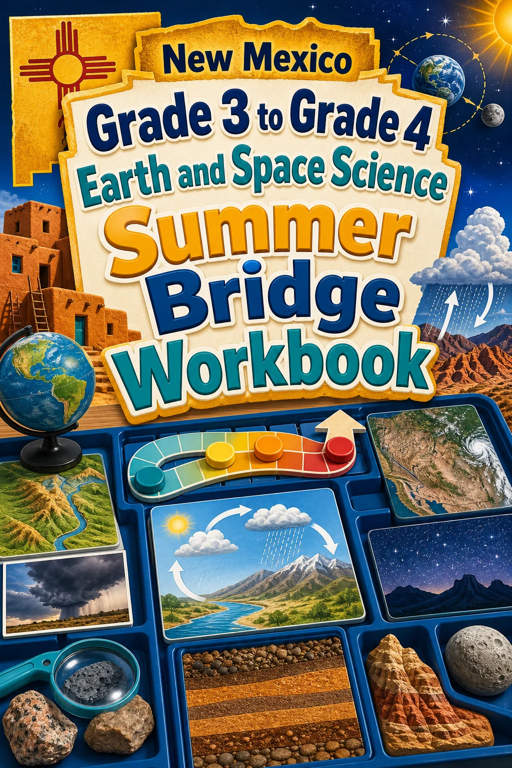 New Mexico Grade 3 to Grade 4 Earth and Space Science Summer Bridge Workbook