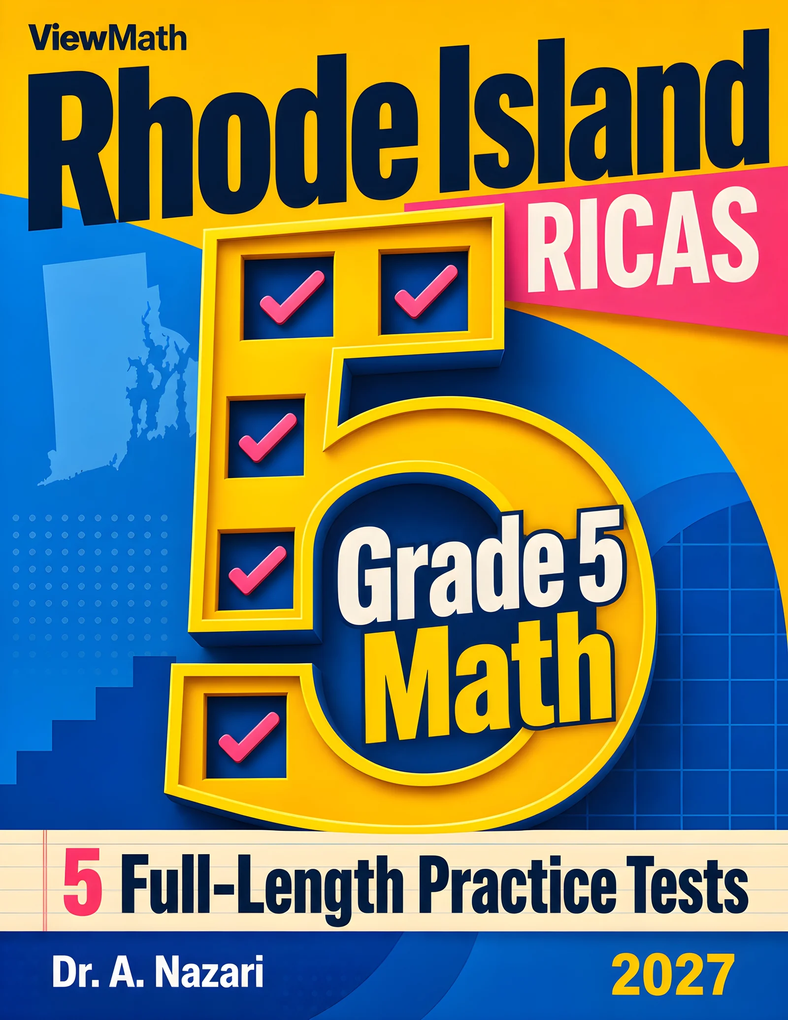 5 Full-Length Rhode Island RICAS Grade 5 Math Practice Tests