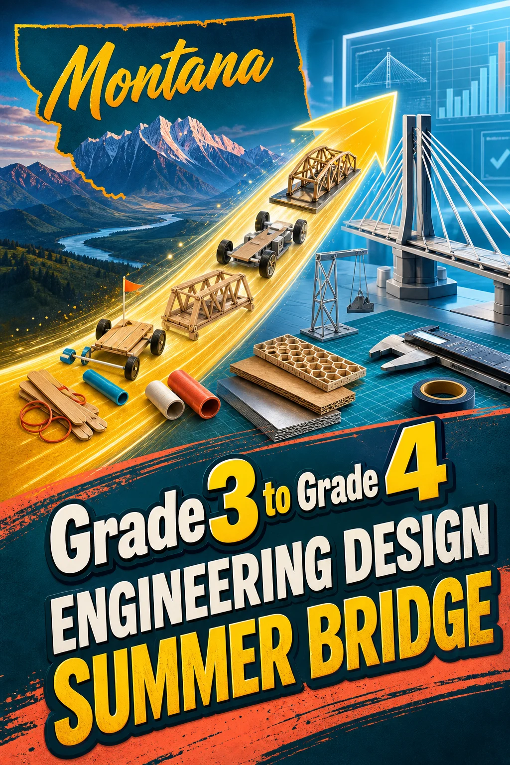 Montana Grade 3 to Grade 4 Engineering Design Summer Bridge