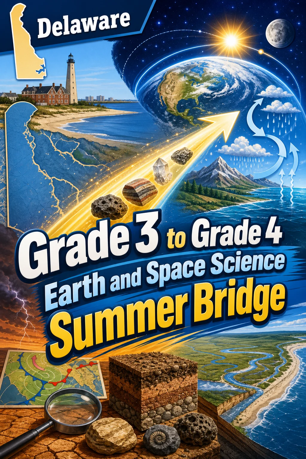 Delaware Grade 3 to Grade 4 Earth and Space Science Summer Bridge