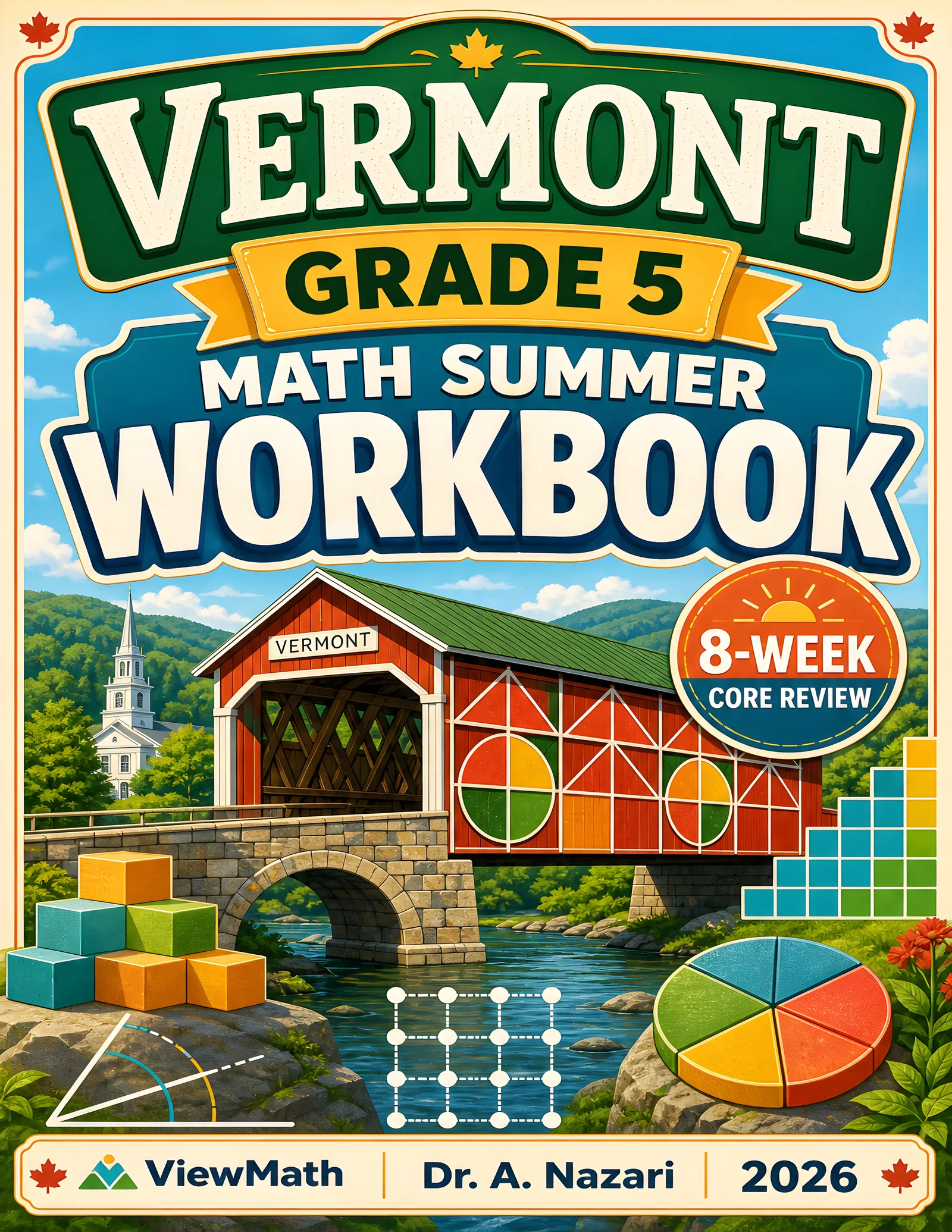 Vermont SBAC Grade 5 Math Summer Review Workbook