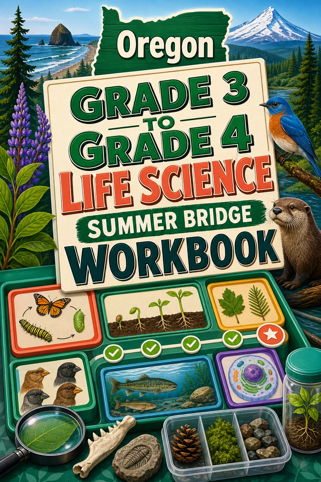Oregon Grade 3 to Grade 4 Life Science Summer Bridge Workbook