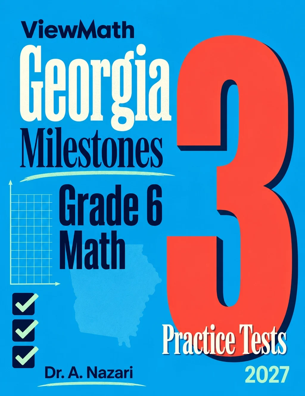 Gerogia Milestones Grade 6 Math Practice Tests Bundle: 25 Unique Tests