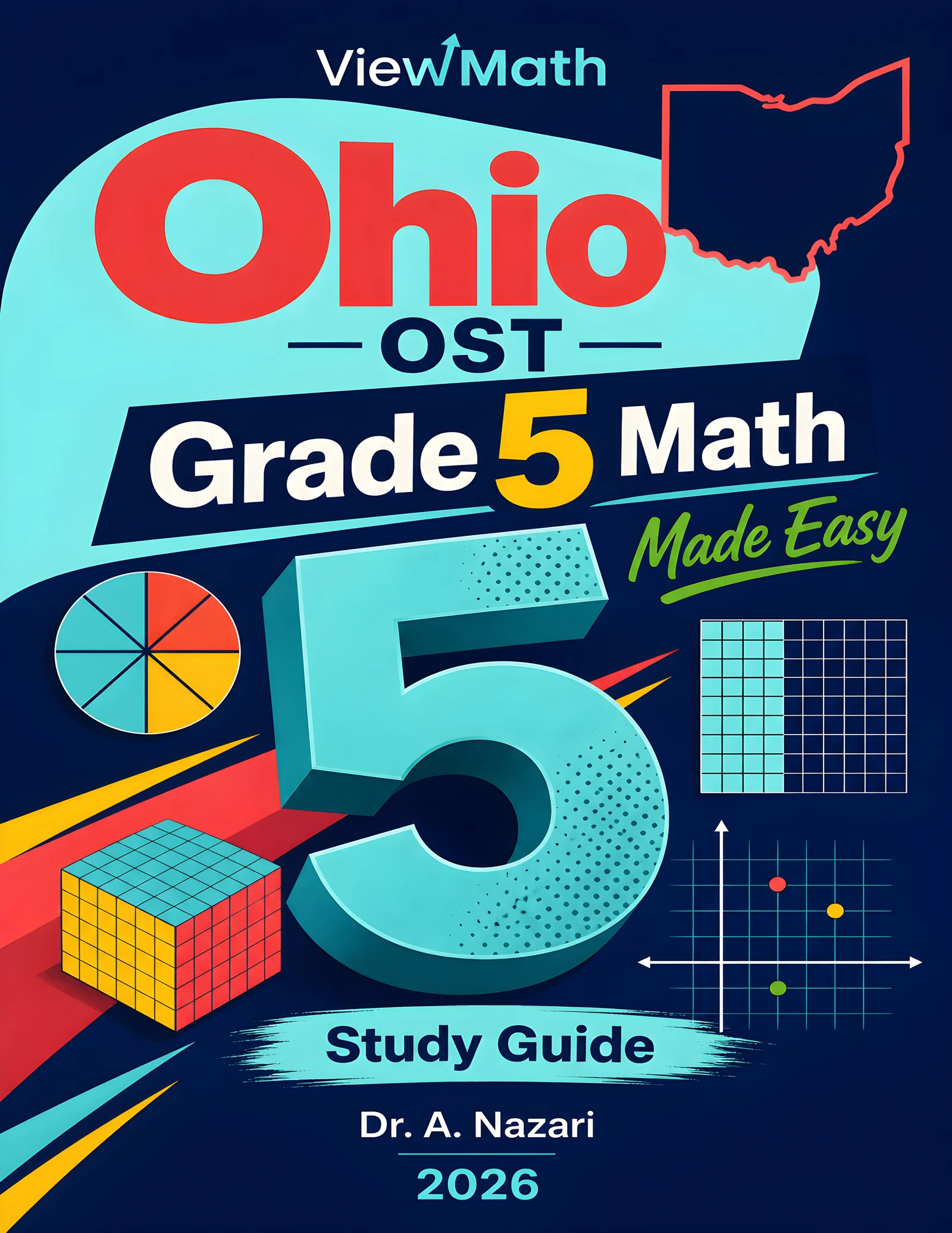 Ohio OST Grade 5 Math Learn & Test Bundle: 3 Guides, Workbook & 25 Tests